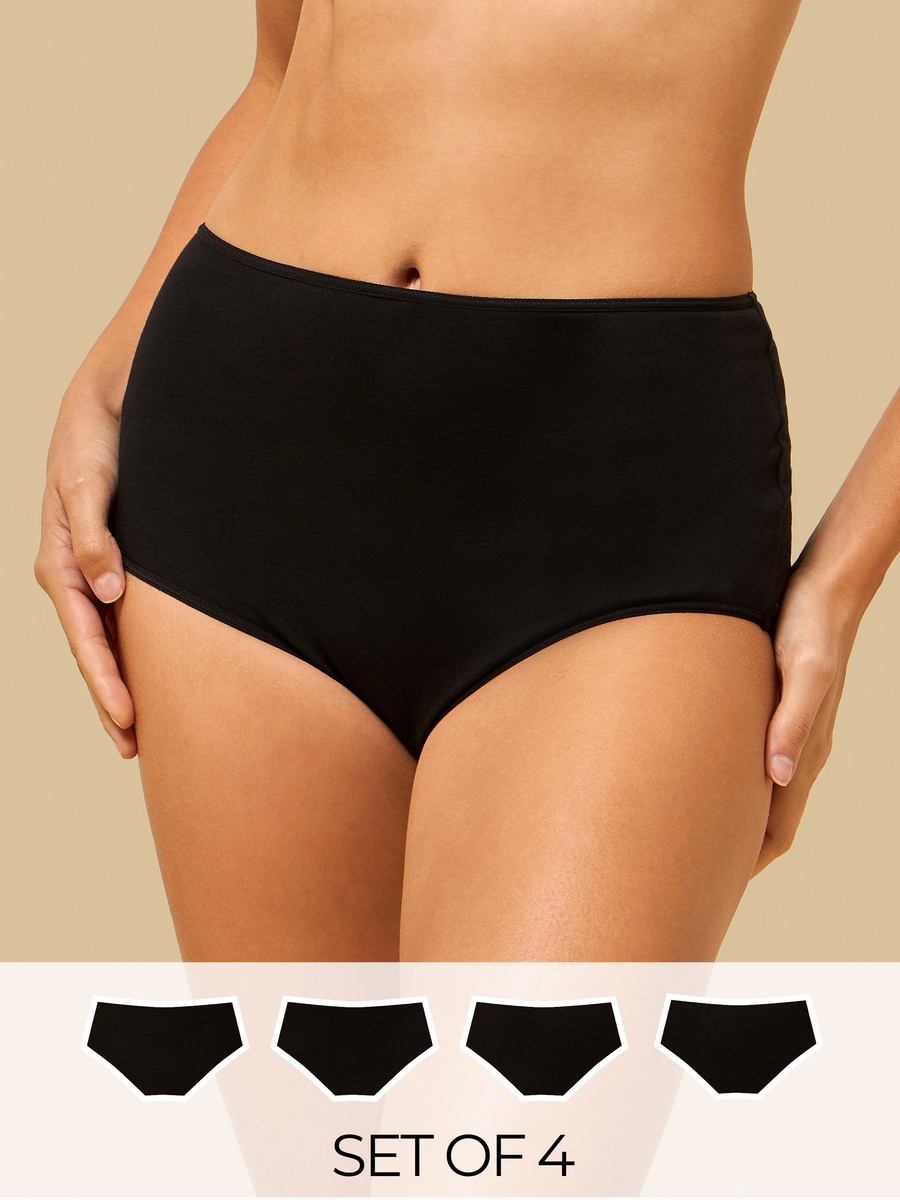 Pack of 4 - Plain Full Briefs