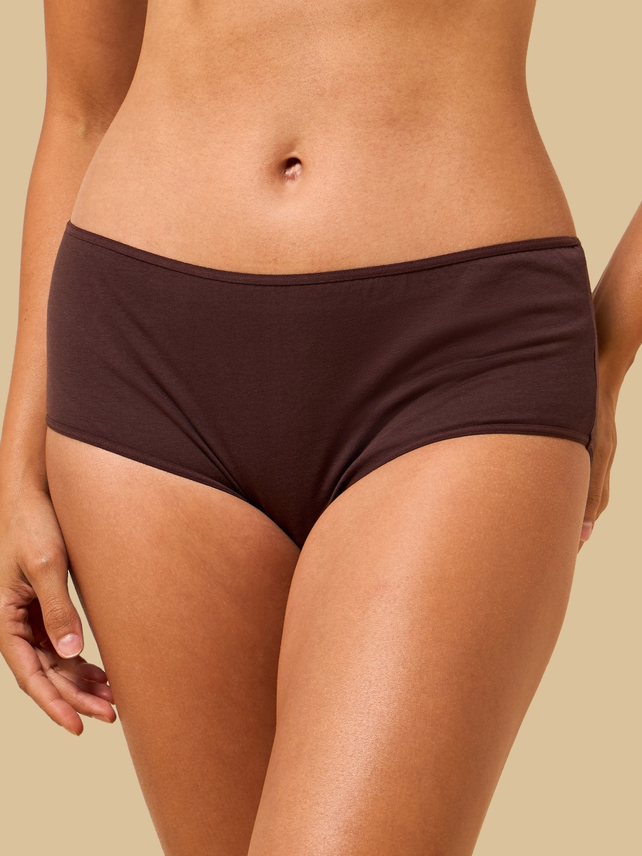 Pack of 4 - Plain Midi Briefs
