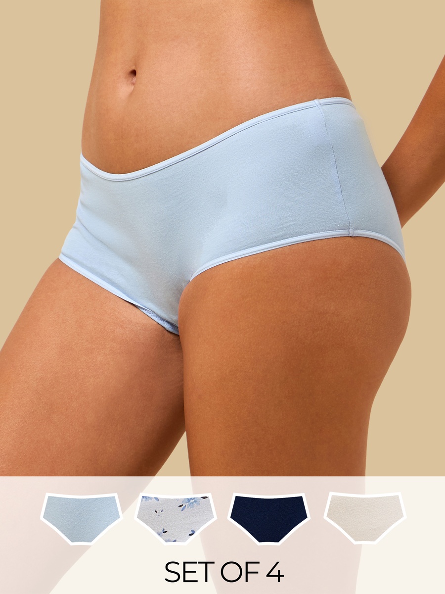 Pack of 4 - Assorted Midi Briefs