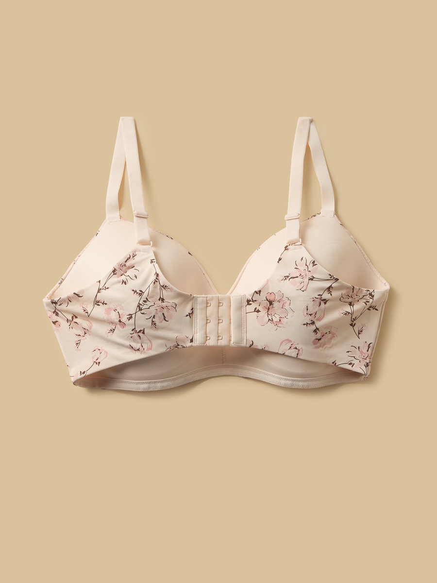 Floral Print Padded Extended Bra
