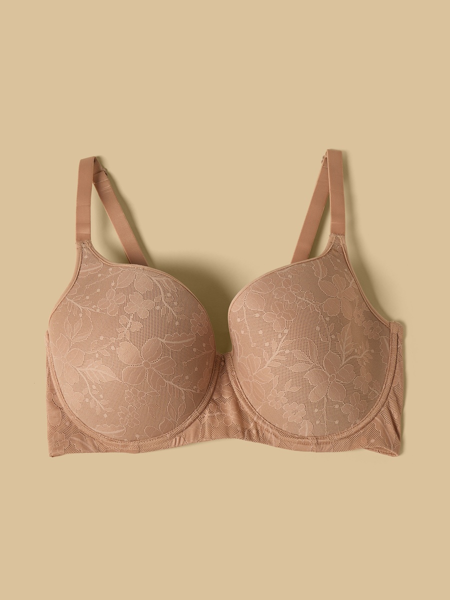 Floral Textured Extended Bra