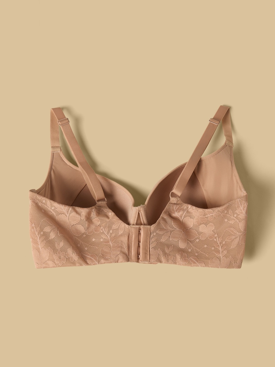 Floral Textured Extended Bra