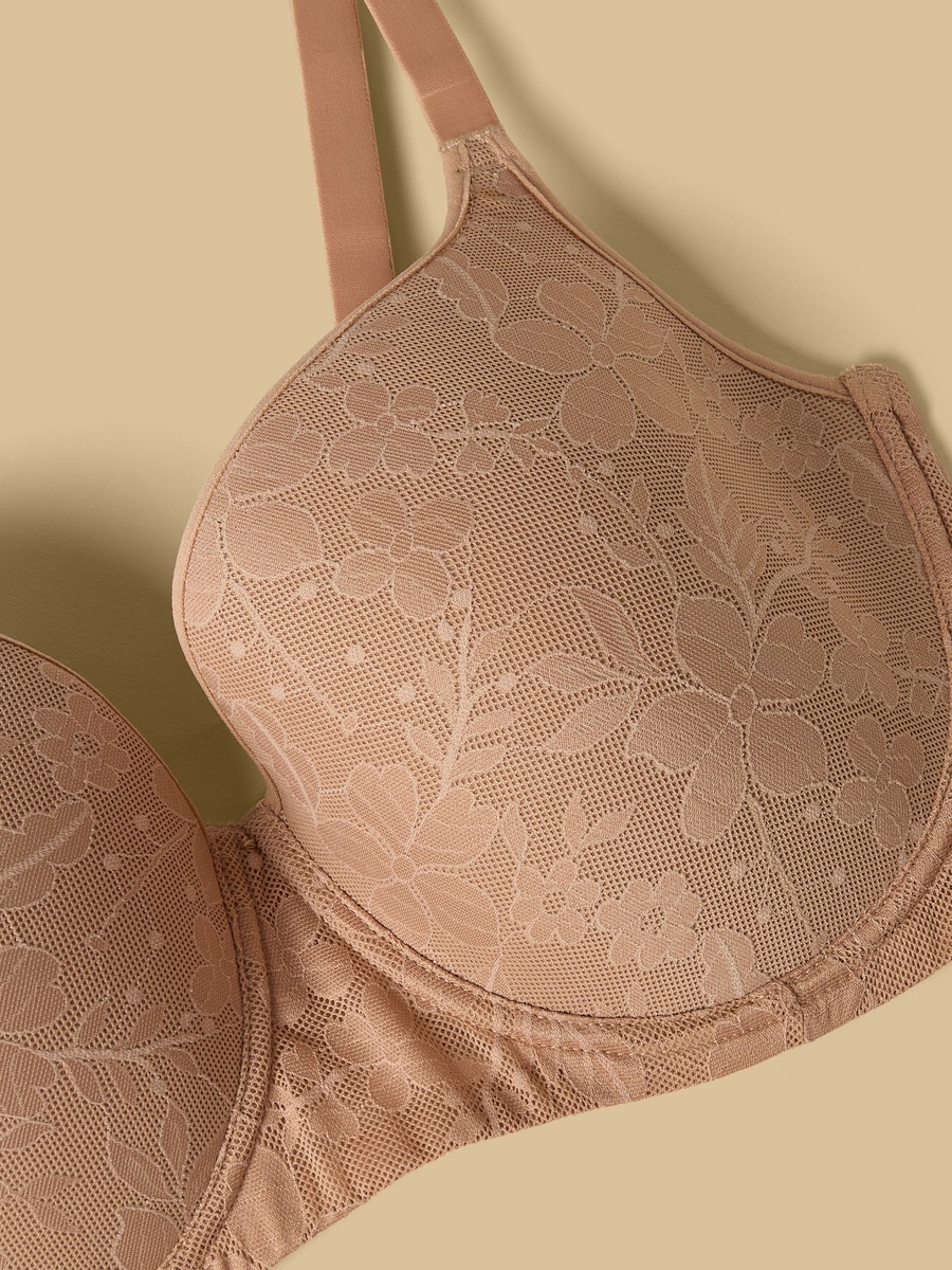 Floral Textured Extended Bra