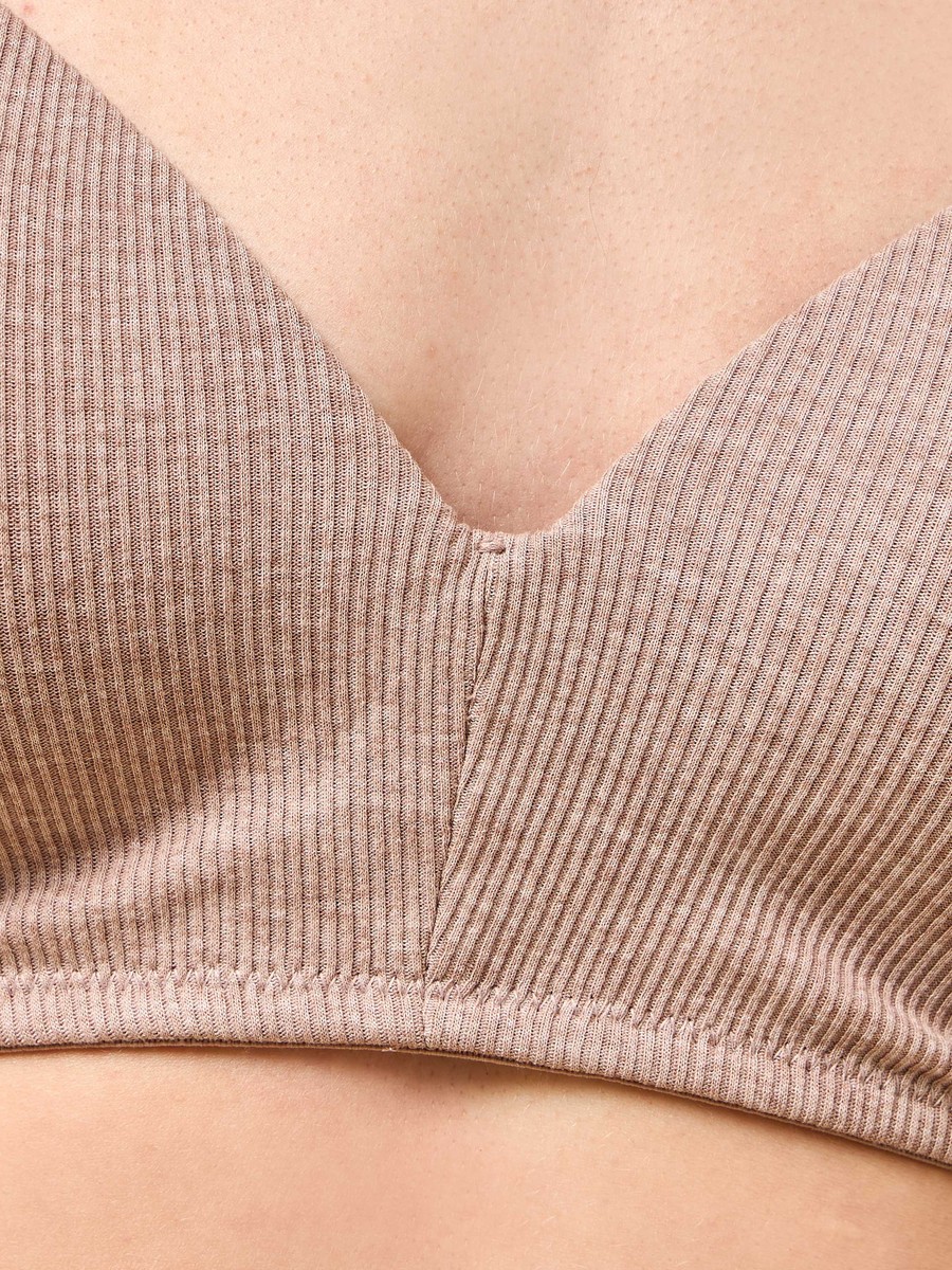 Ribbed Padded Non-Wired Maternity Bra