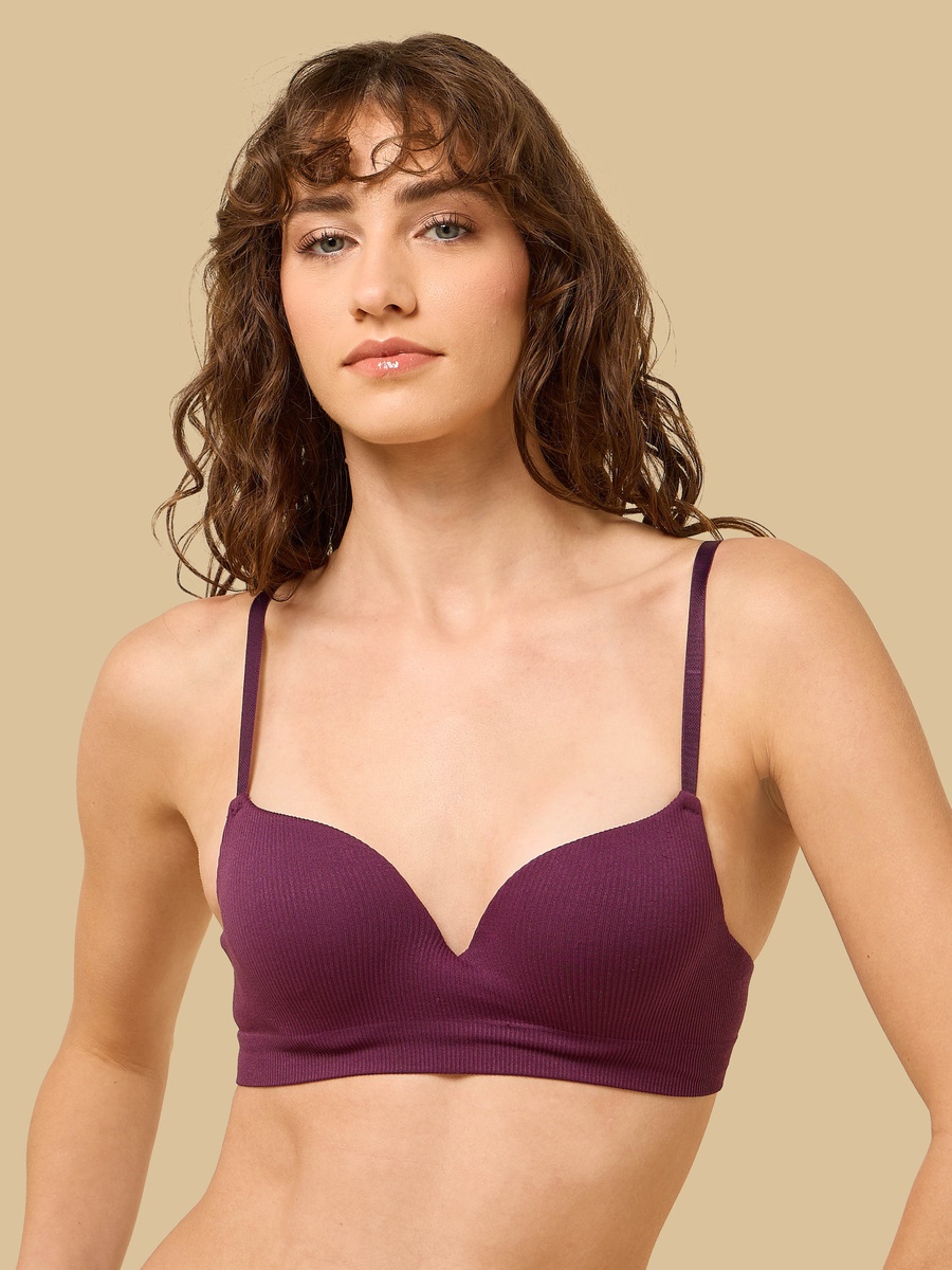 Ribbed Seamless Bra