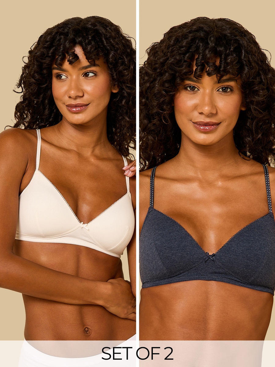 Pack of 2 - Padded A-Frame Bra
