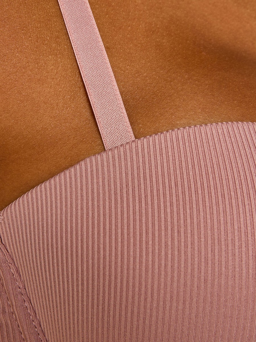 Pack of 3 - Ribbed Wired Balconette Bra