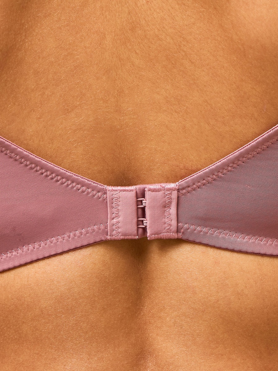 Pack of 3 - Satin Trim Padded Plunge Bra