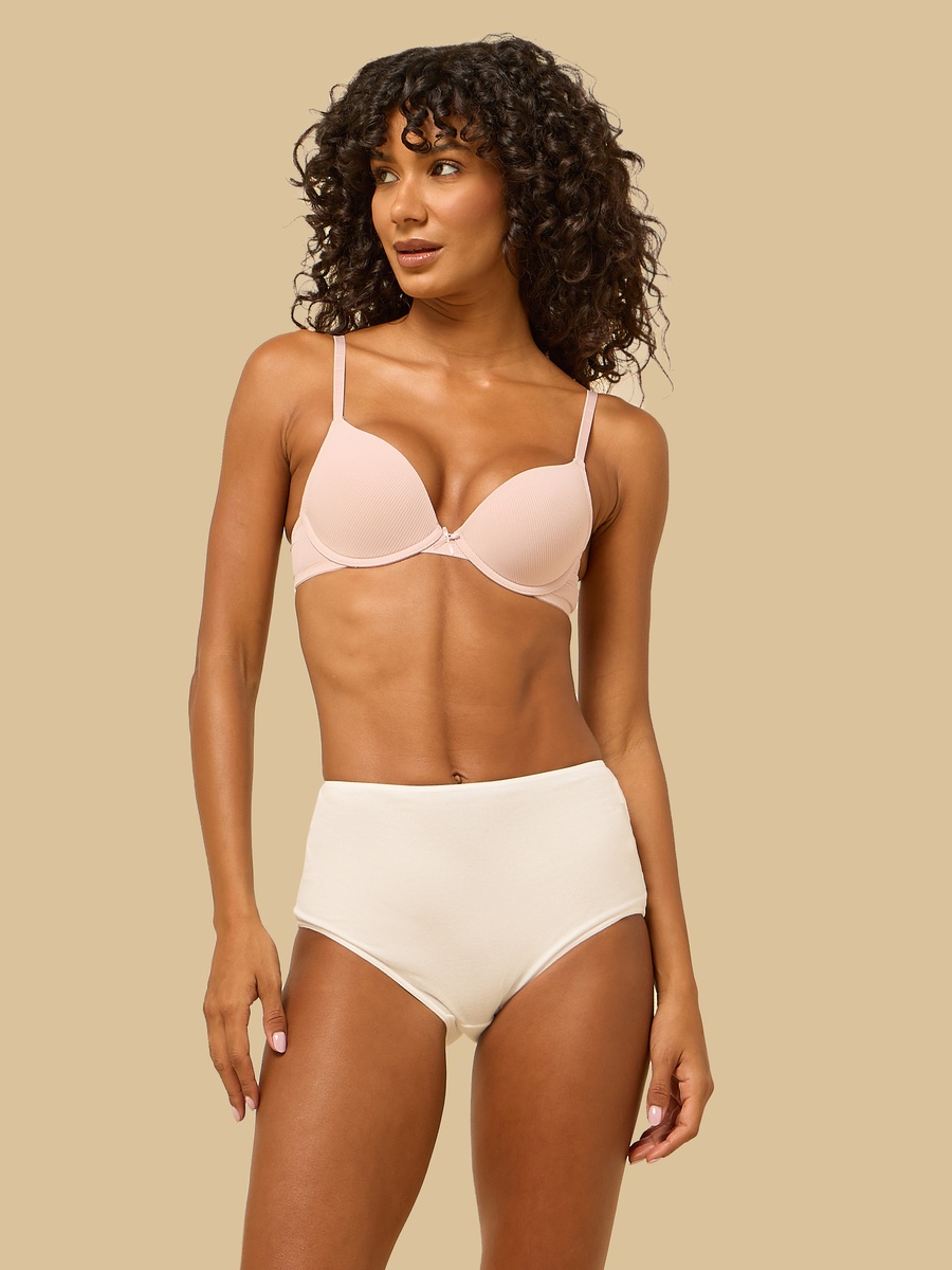 Pack of 3 - Ribbed Plunge Bra