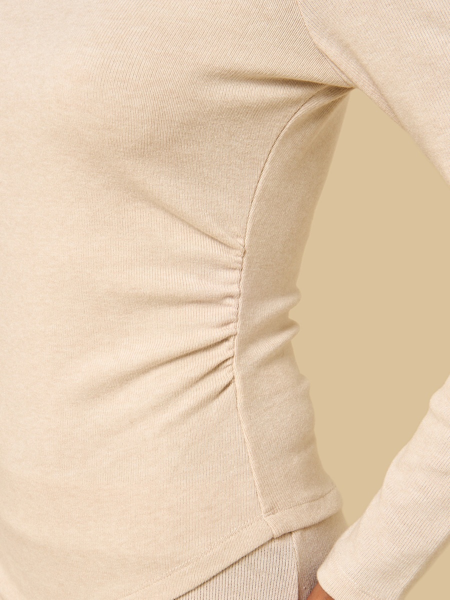 Ribbed Top with Asymmetric Hem