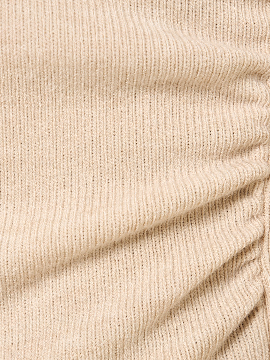 Ribbed Top with Asymmetric Hem