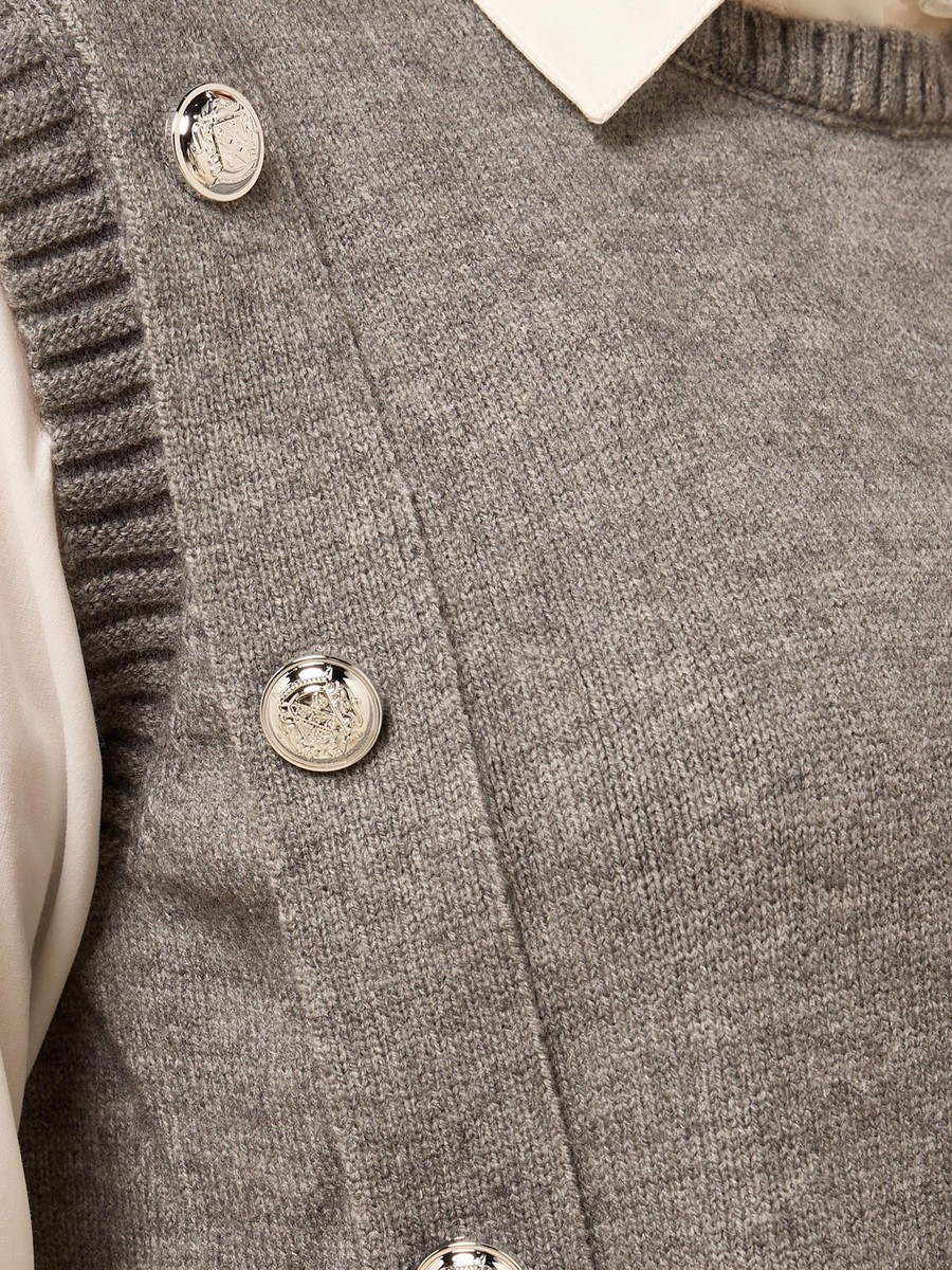 Button Accent Twofer Top