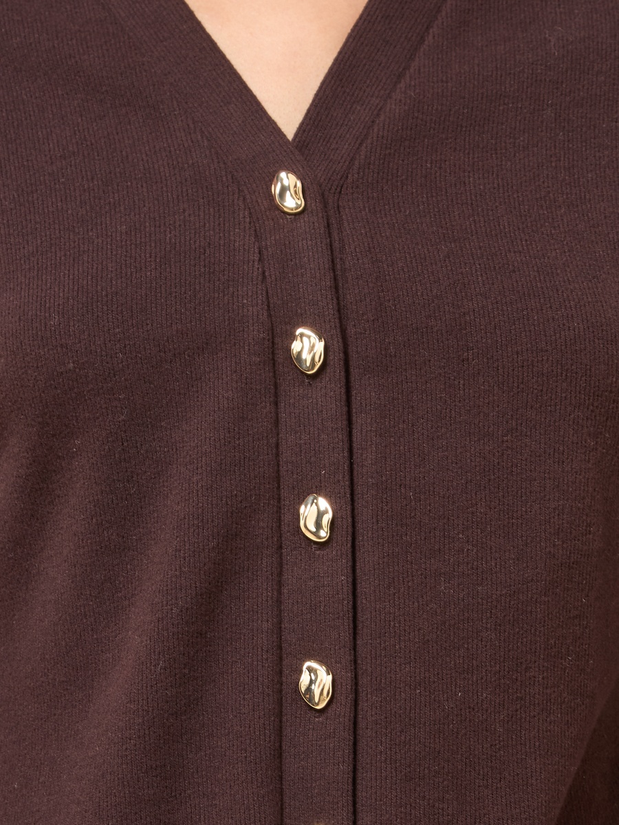 Textured V Neck Top