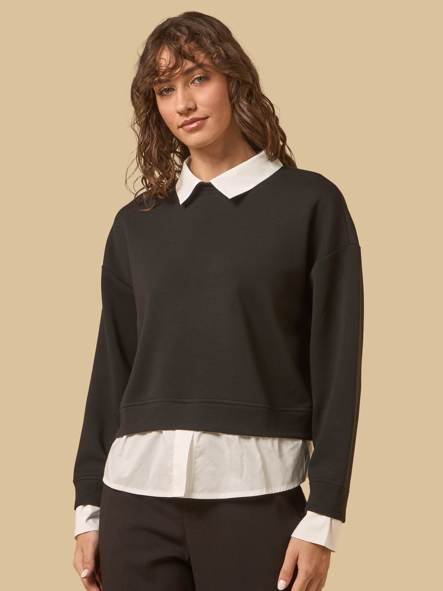 Poplin Twofer Top
