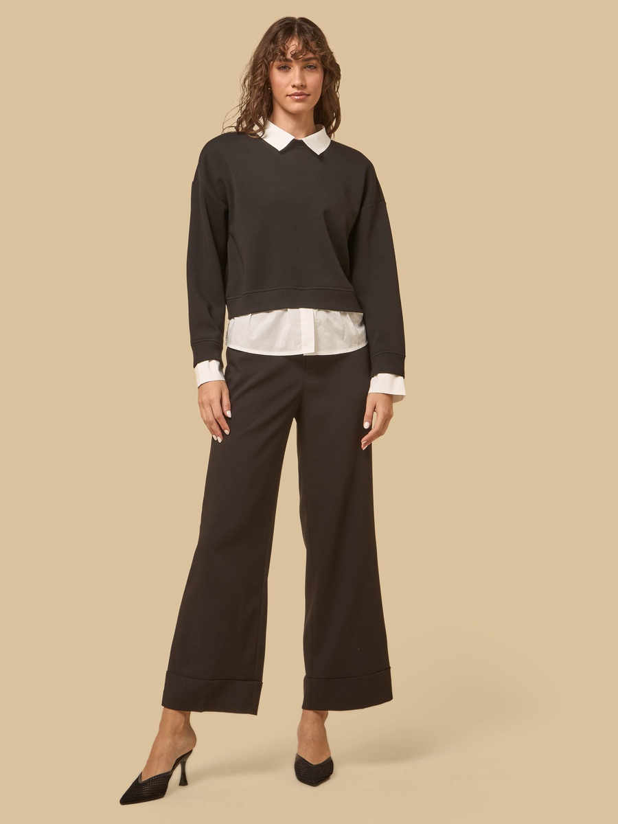 Poplin Twofer Top