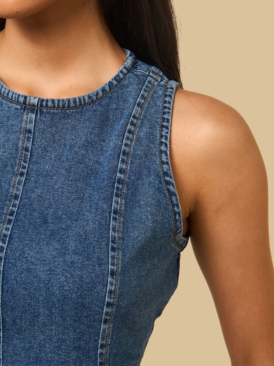 Sleeveless Peplum Top