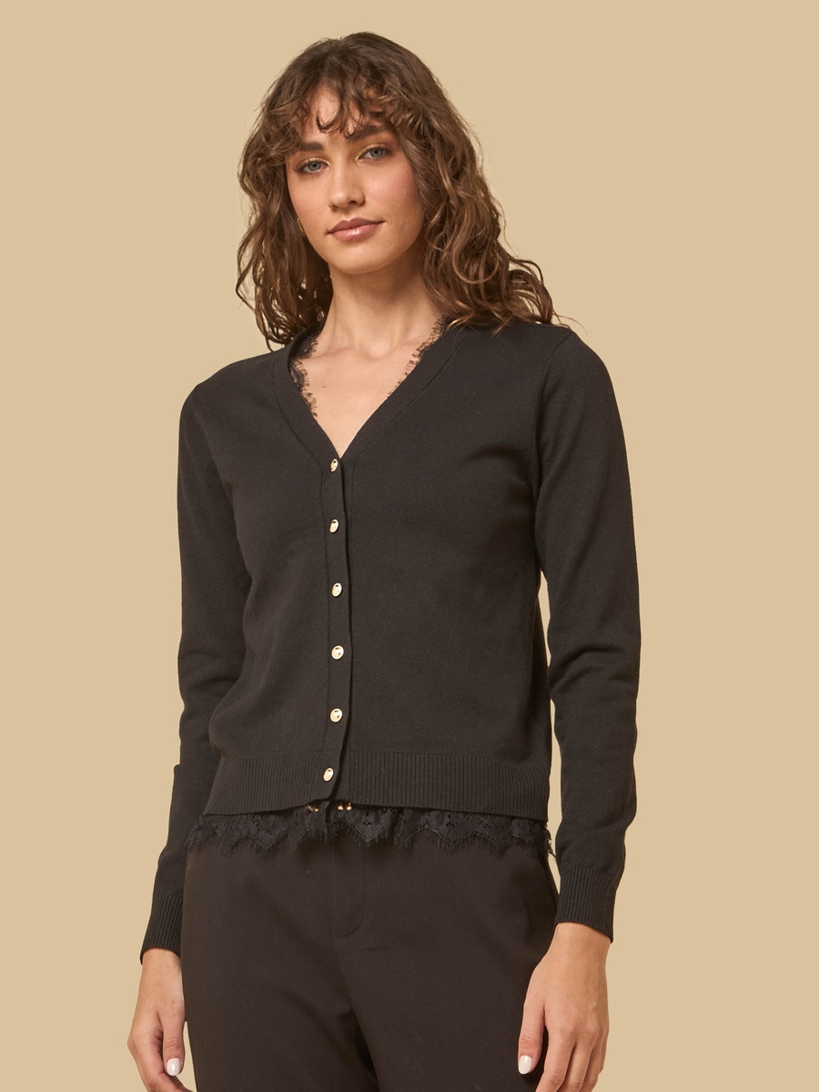 Lace Detail Cardigan