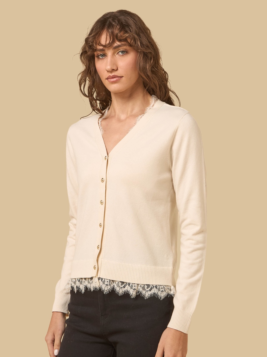 Lace Detail Cardigan