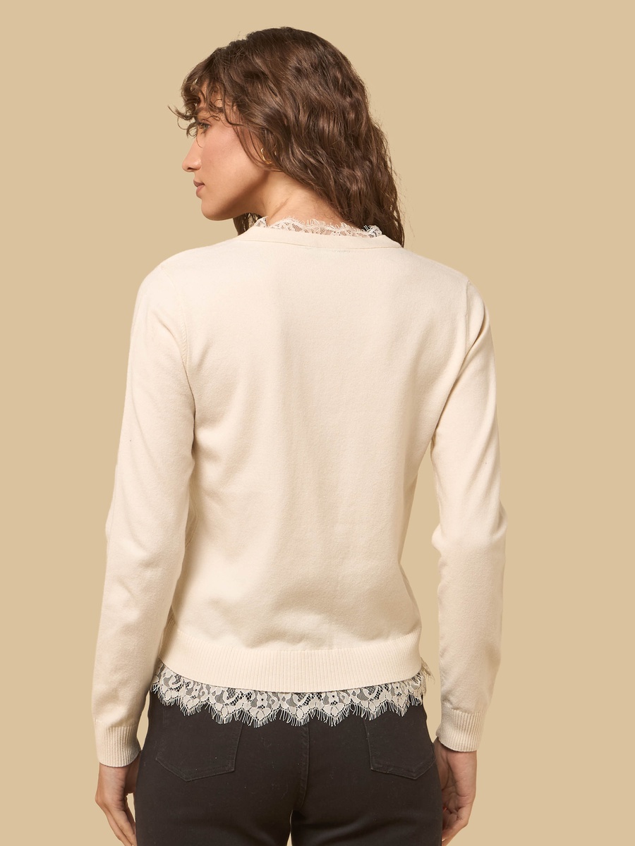 Lace Detail Cardigan