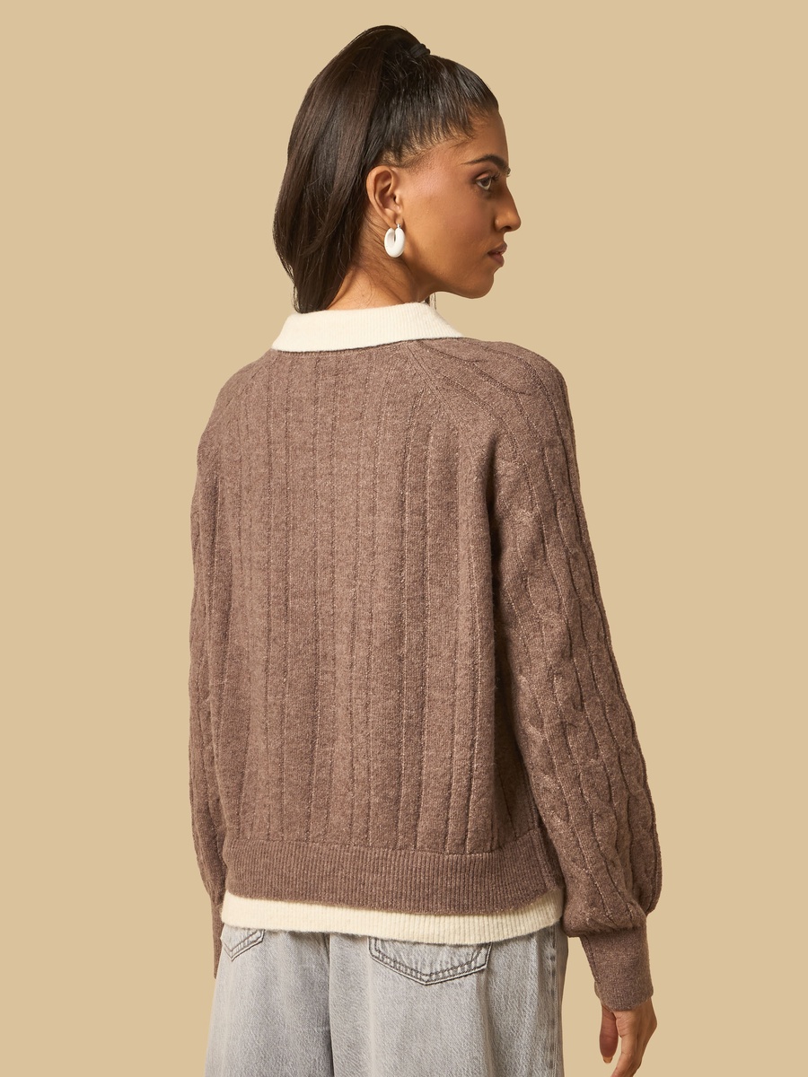 Bear Embroidered Sweater