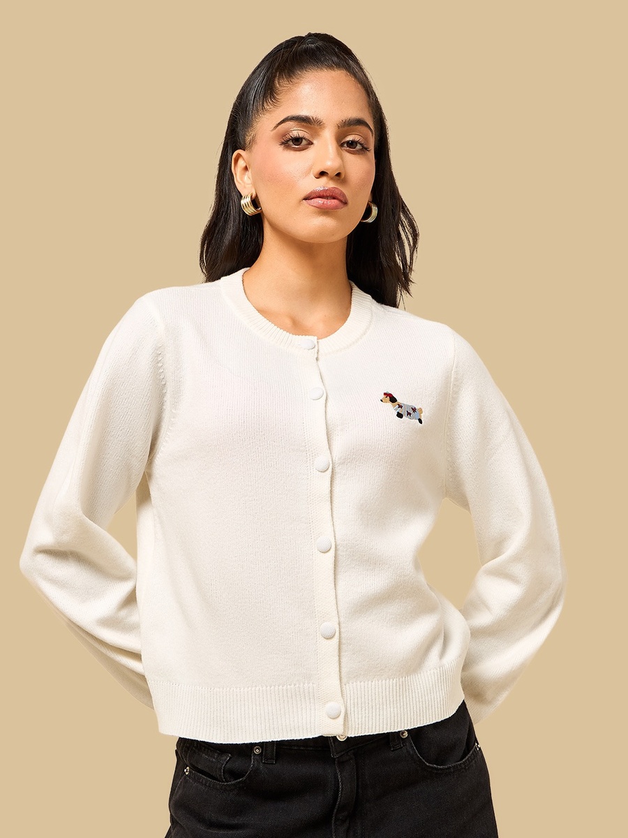 Embroidered Cardigan