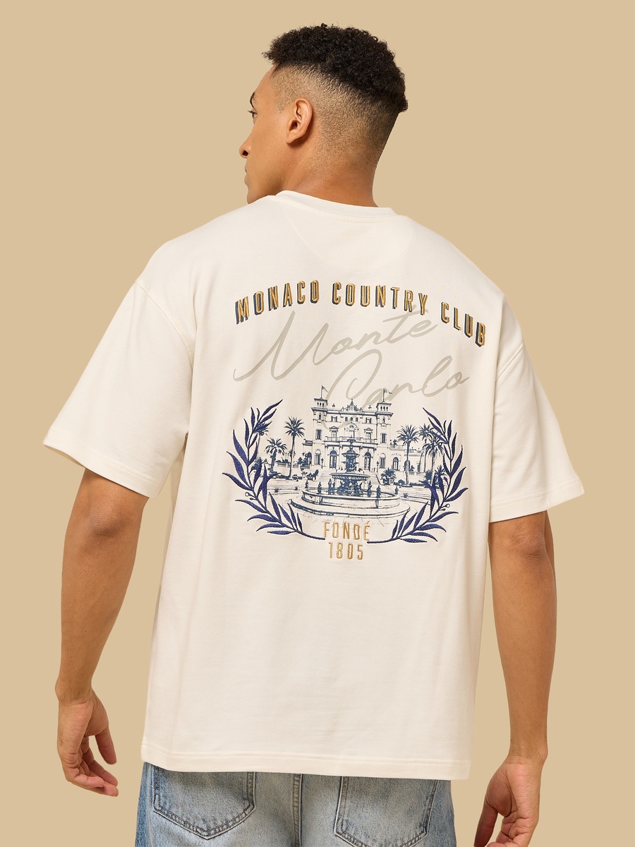 Monaco Print Oversized T-Shirt