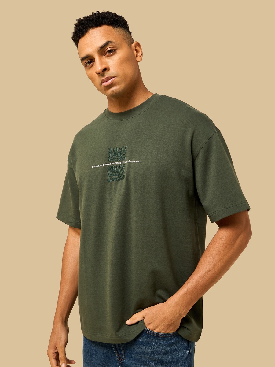 Slogan Print Oversized T-Shirt
