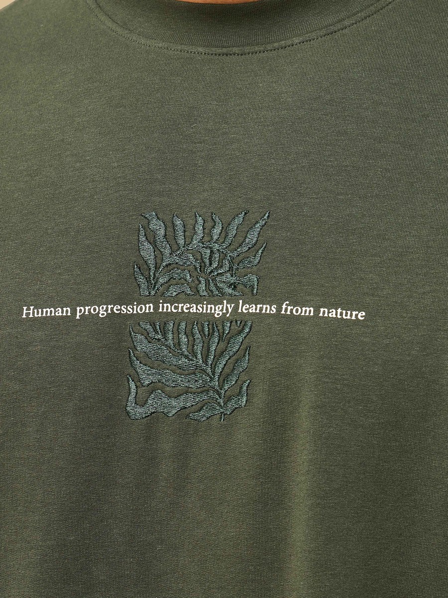 Slogan Print Oversized T-Shirt