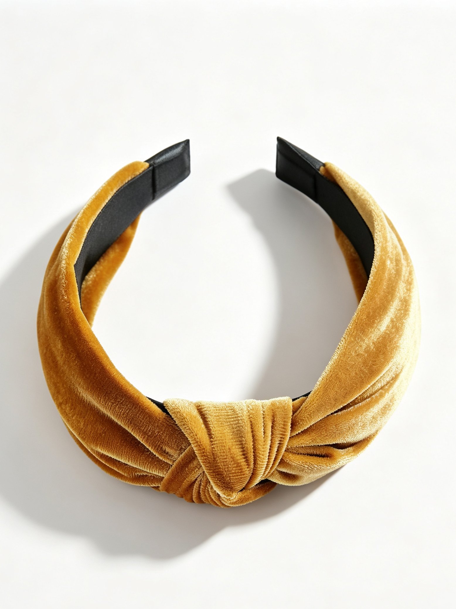 طوق شعر أصفر سادة
