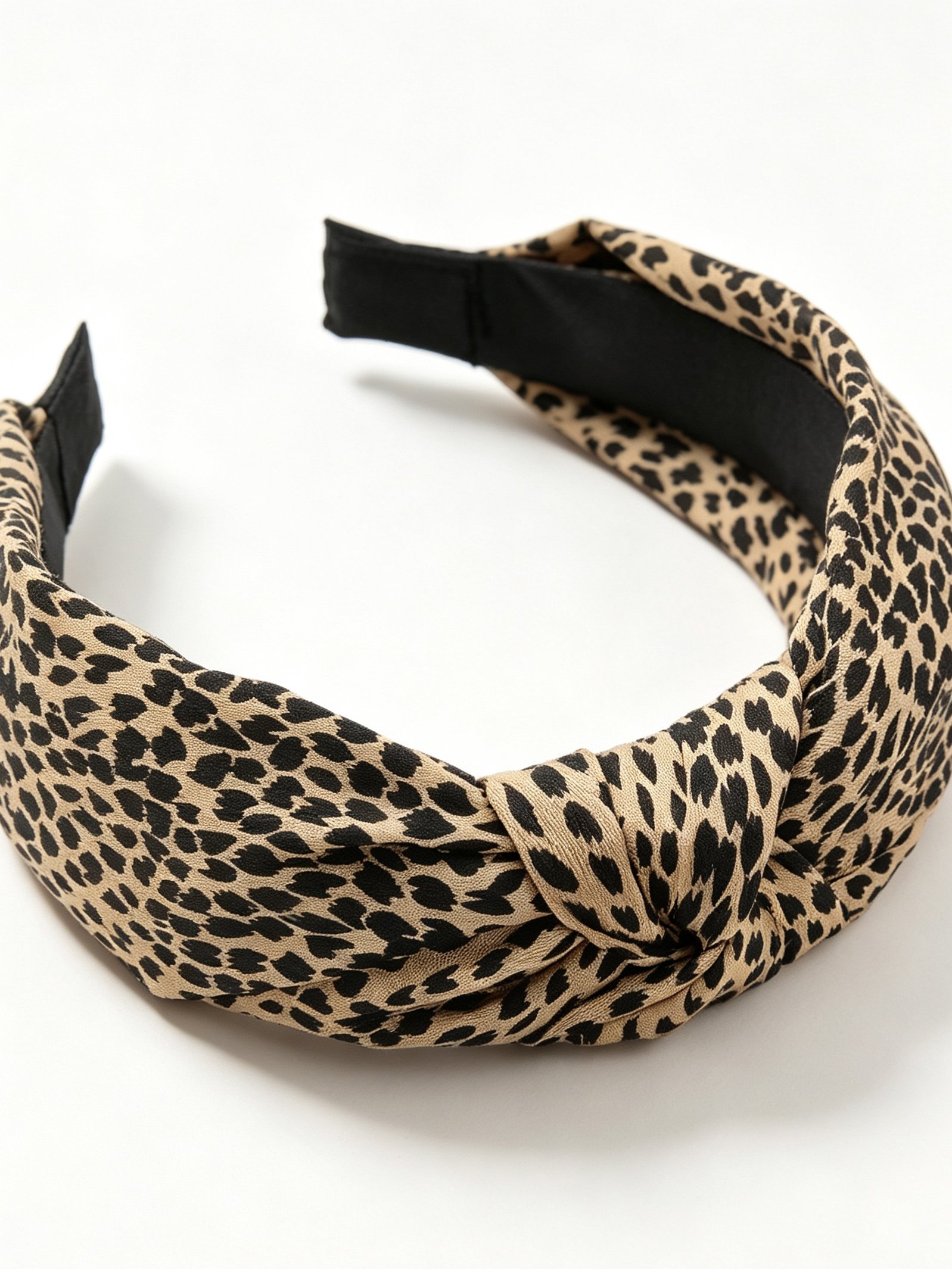 Vintage Leopard Knotted Headband