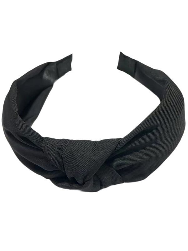 Twill Solid Color Knotted Headband