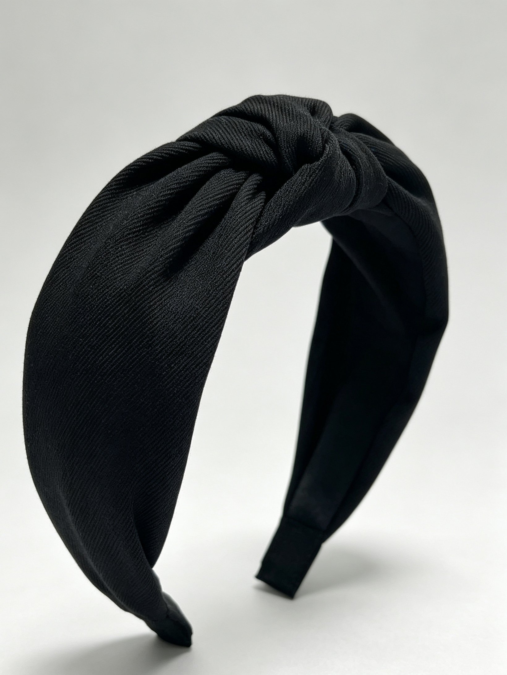 Twill Solid Color Knotted Headband