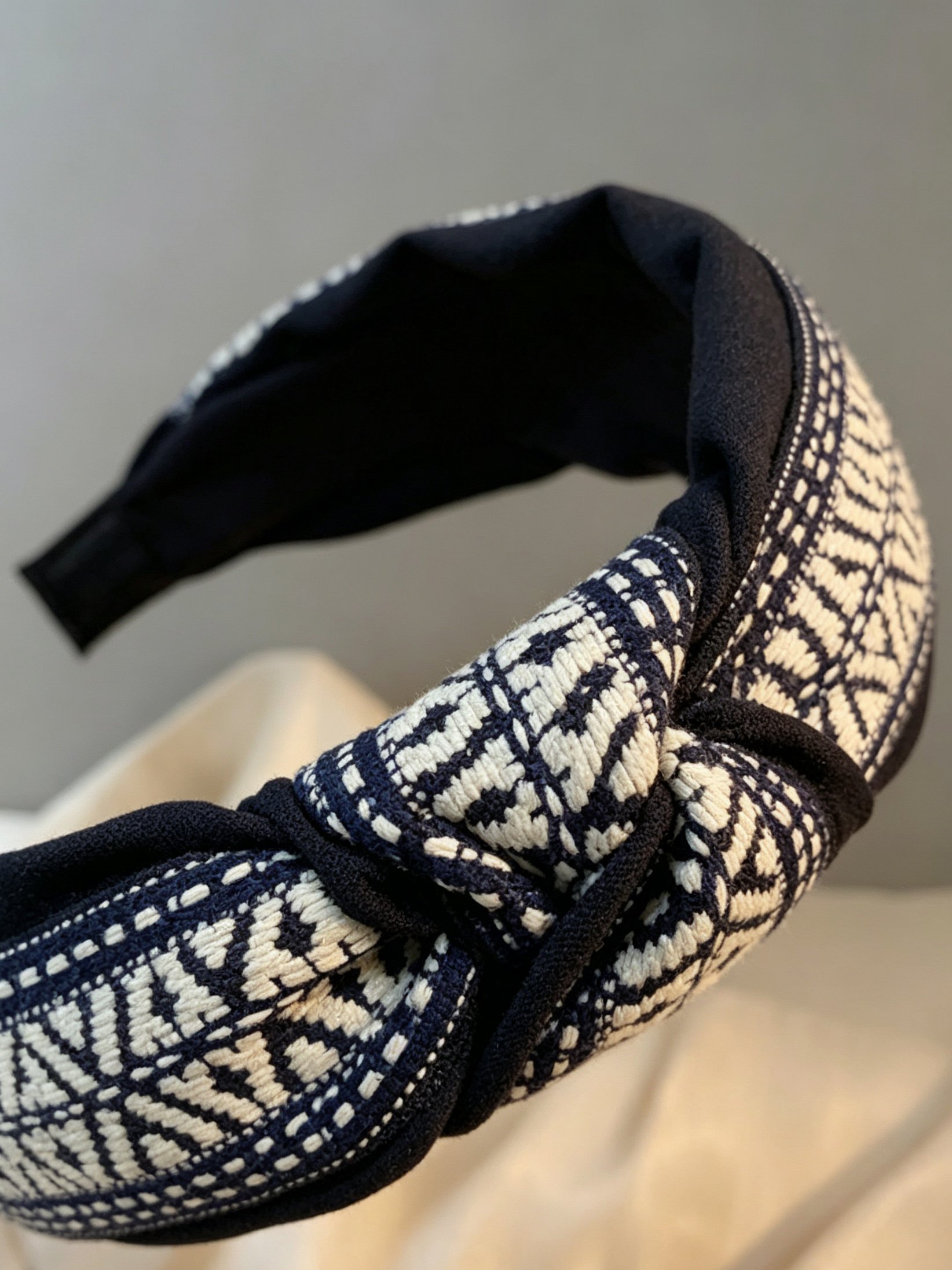 Korean Style Vintage Wide Knotted Headband