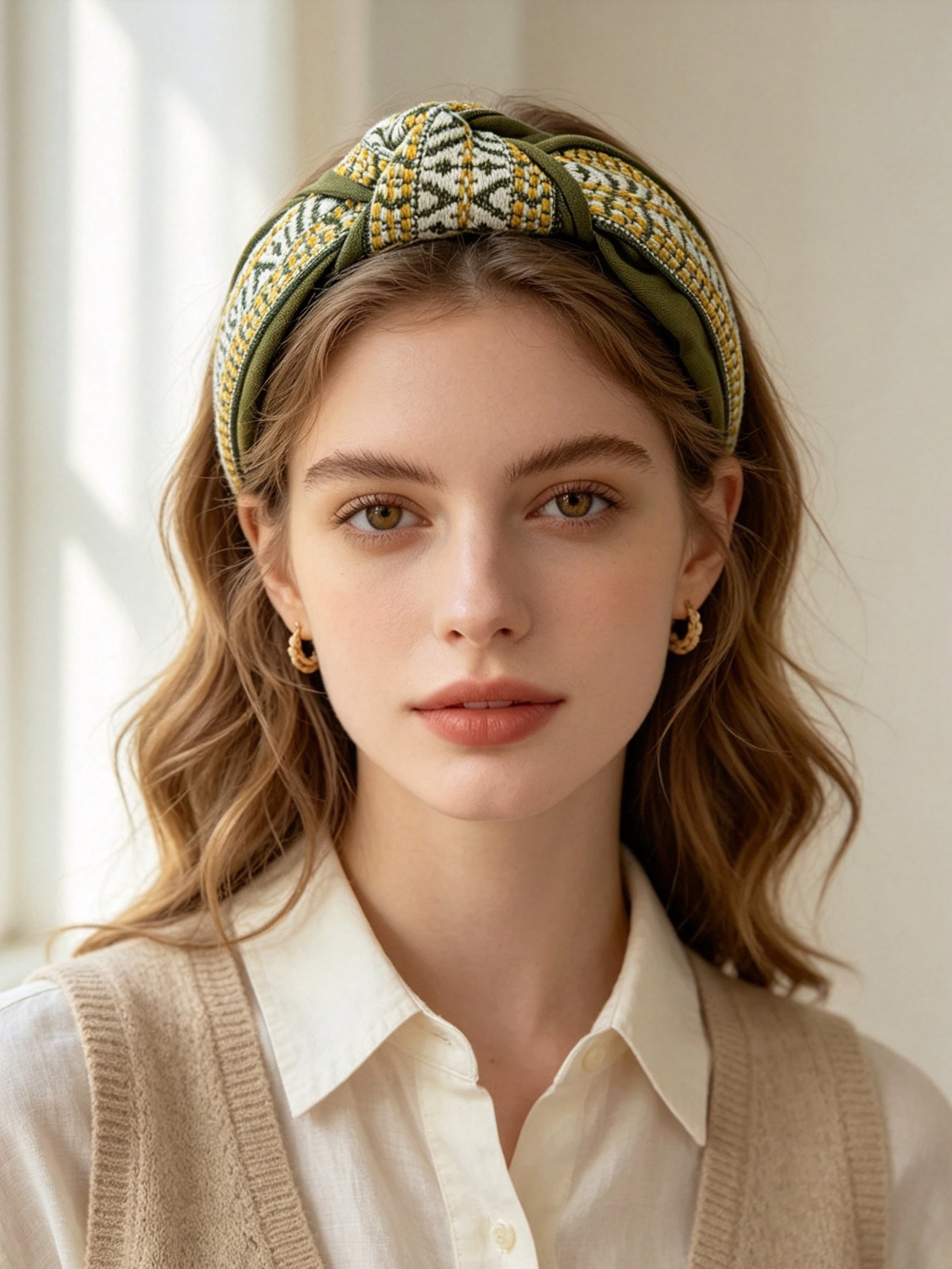Korean Style Vintage Wide Knotted Headband