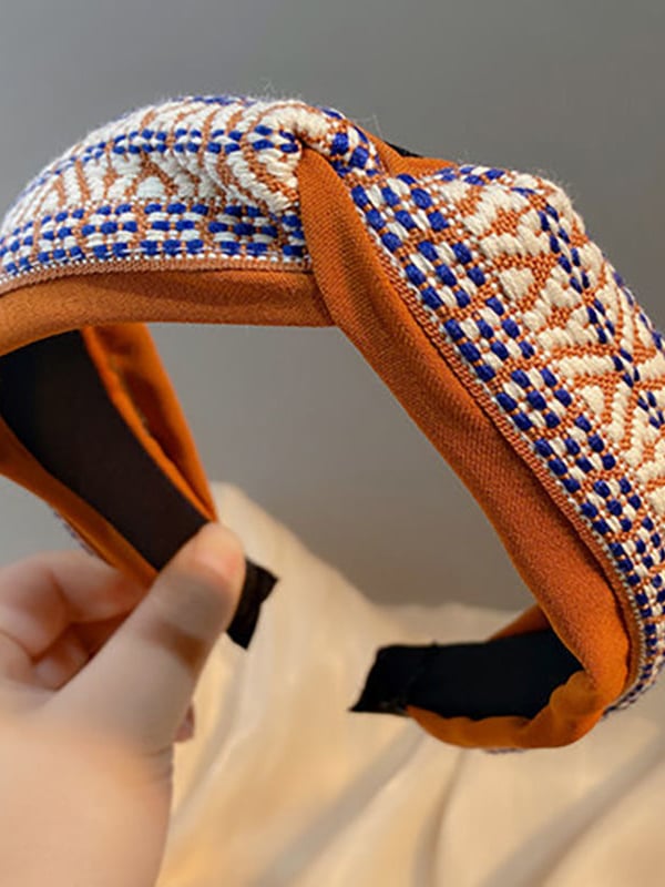 Korean Style Vintage Wide Cross Headband