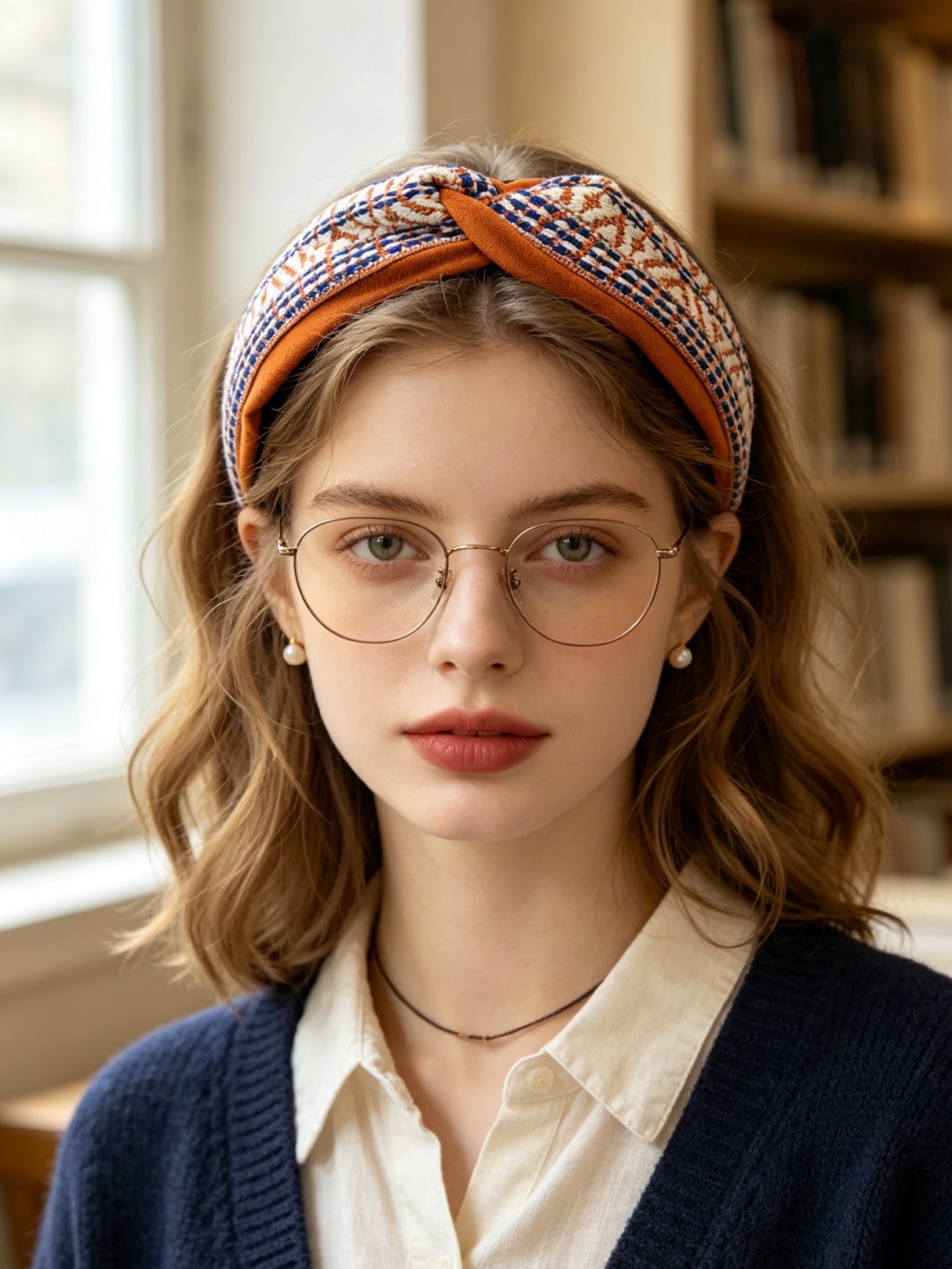 Korean Style Vintage Wide Cross Headband