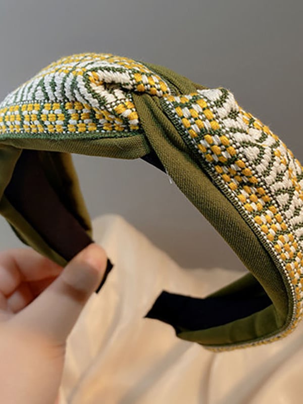 Korean Style Vintage Wide Cross Headband