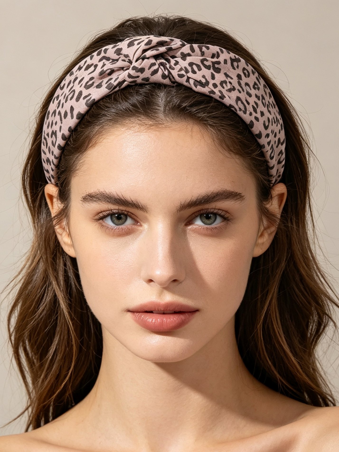 Leopard Print Mixed Color Pressed Headband