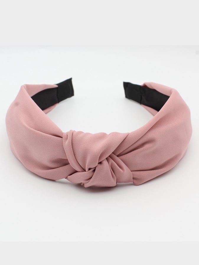 Twill Solid Color Pressed Headband