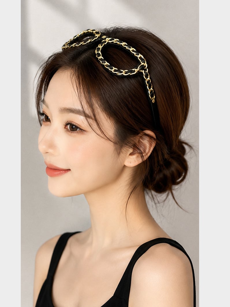 Metal Chain Non‑slip Headband