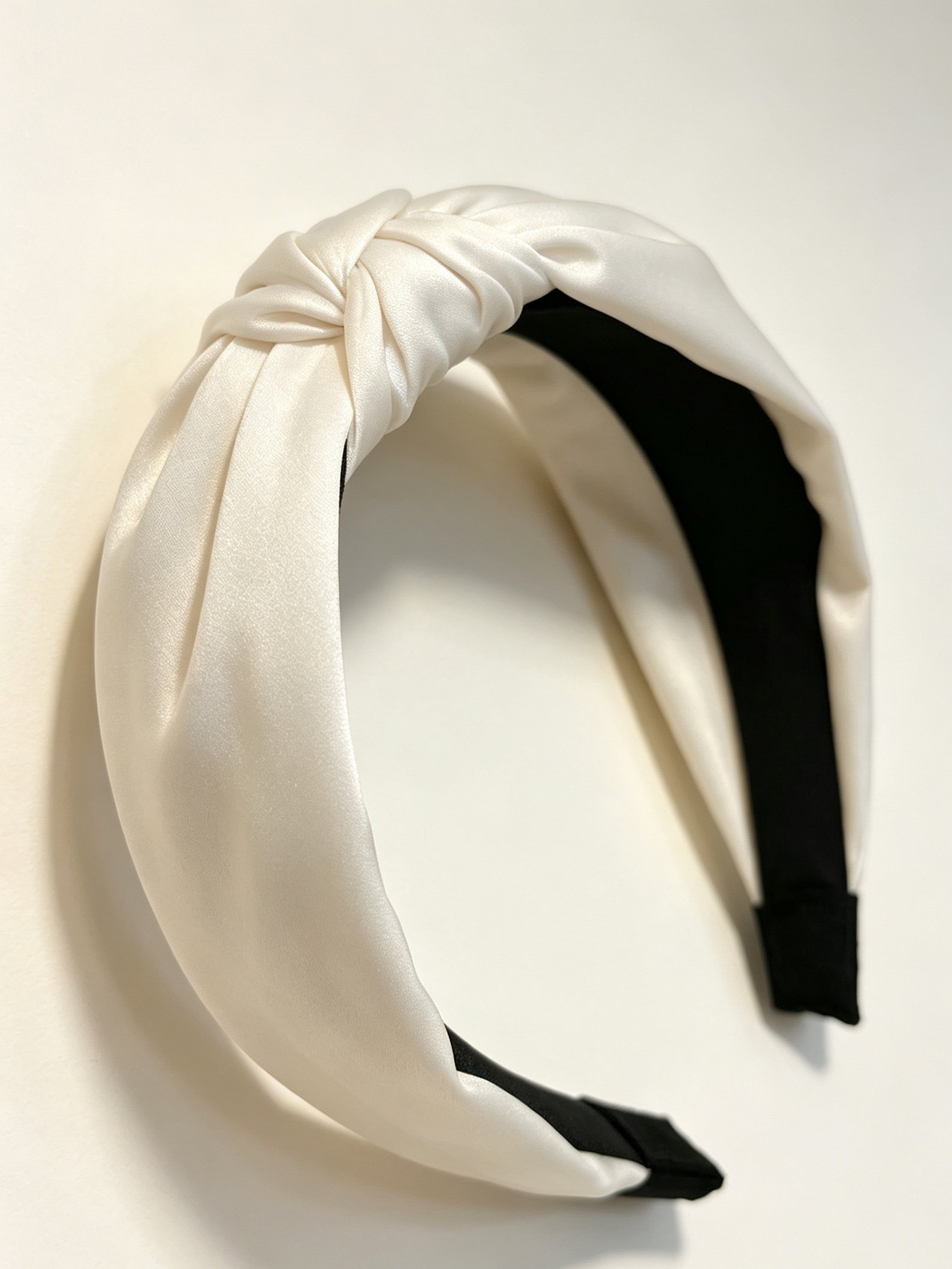 Korean Style Wide Solid Color Knotted Headband