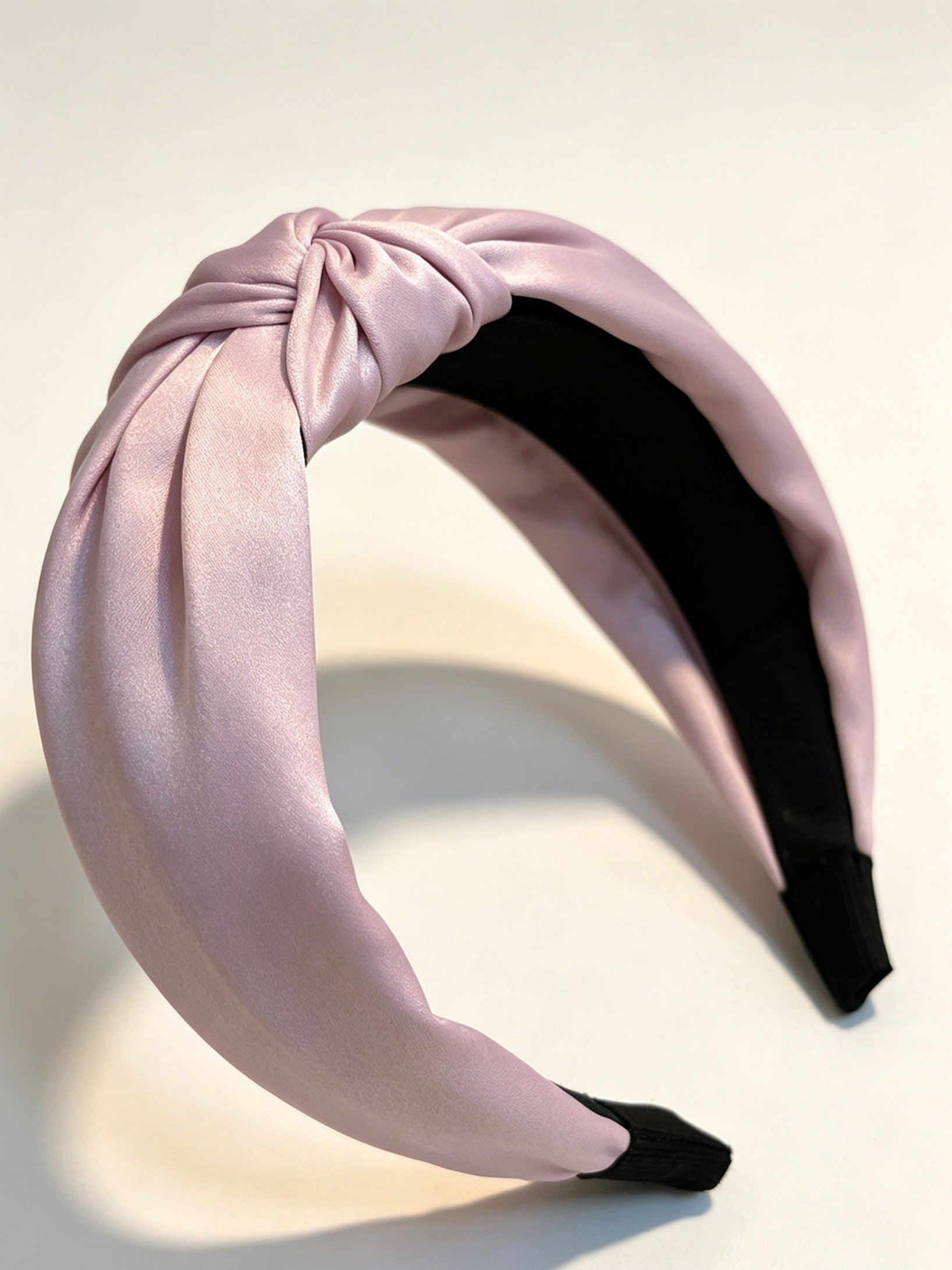 Korean Style Wide Solid Color Knotted Headband