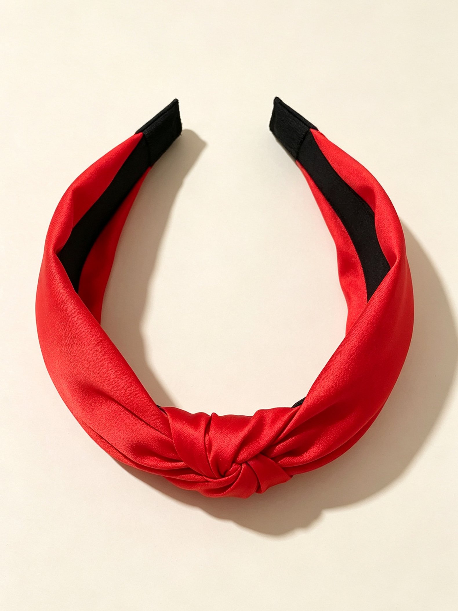 Korean Style Wide Solid Color Knotted Headband
