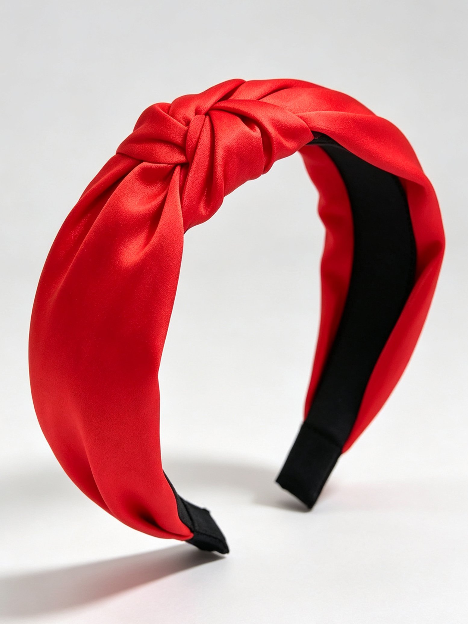 Korean Style Wide Solid Color Knotted Headband