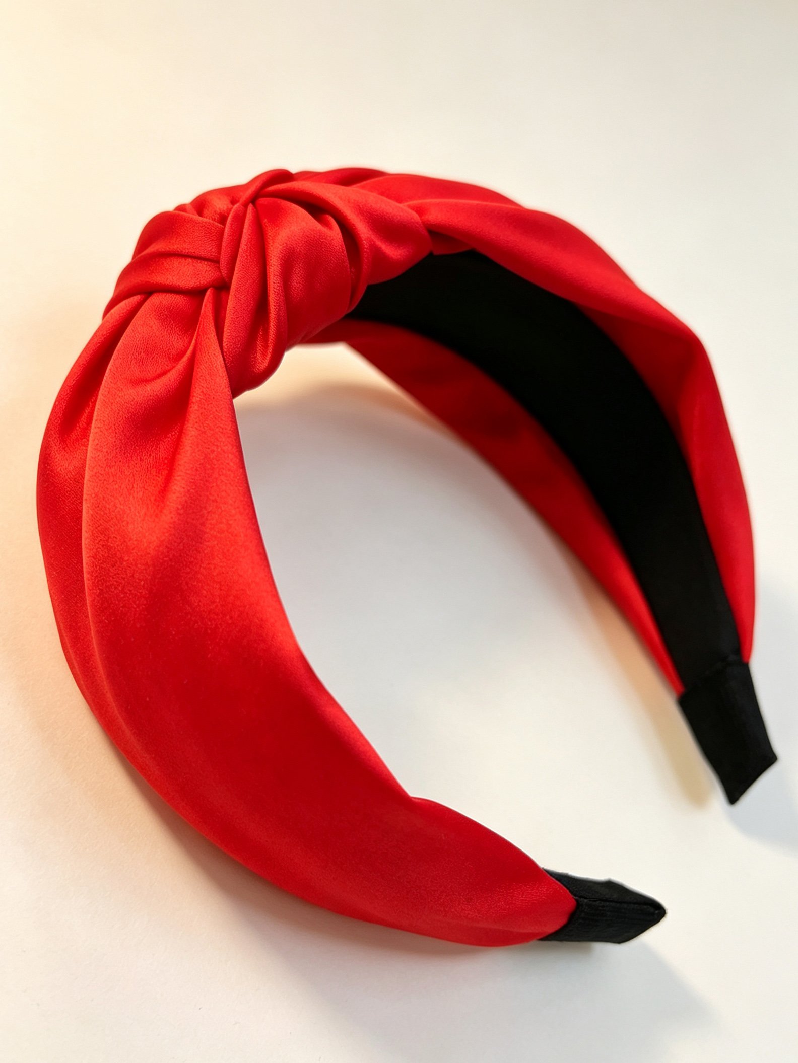 Korean Style Wide Solid Color Knotted Headband