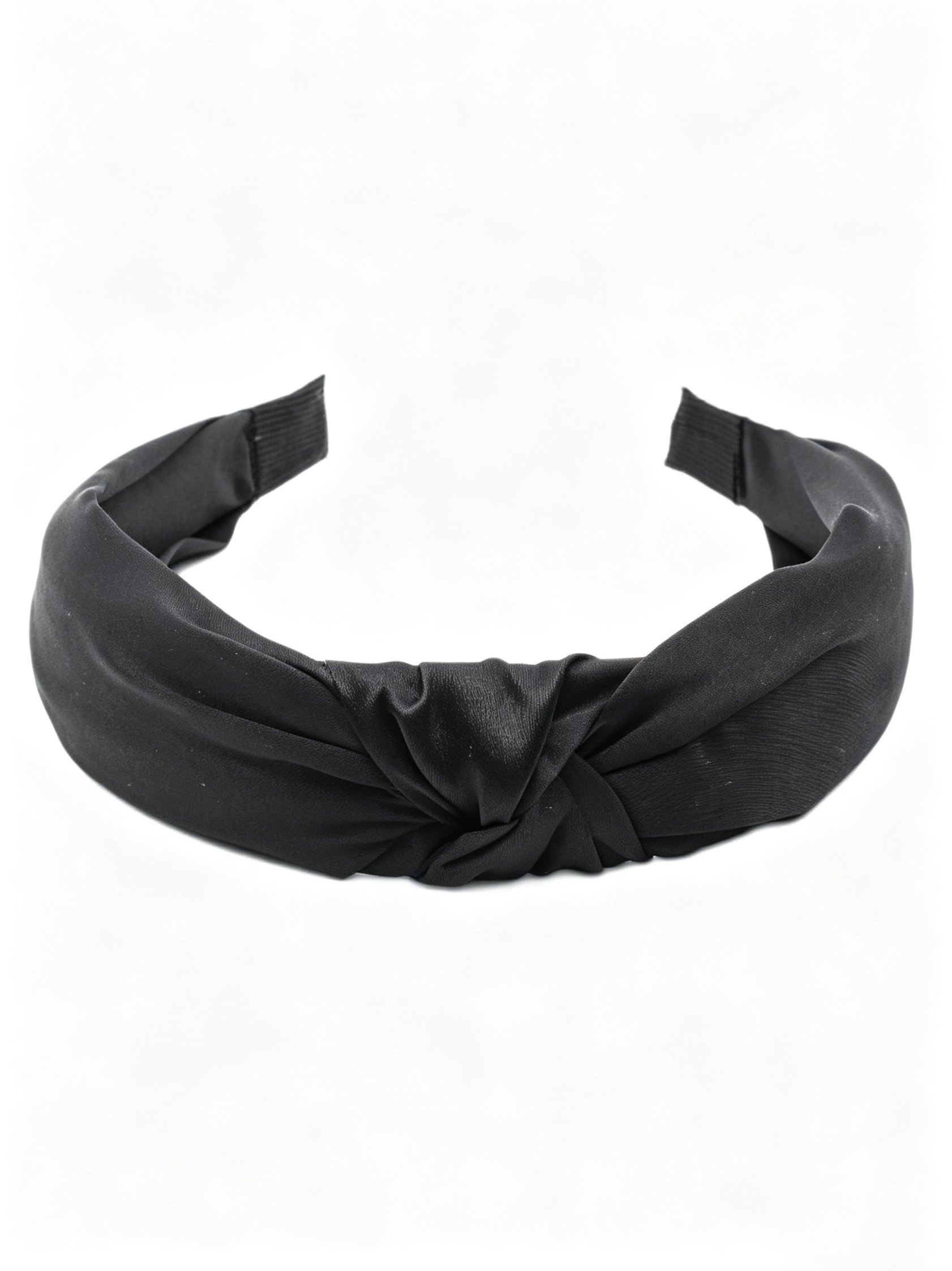 Korean Style Wide Solid Color Knotted Headband
