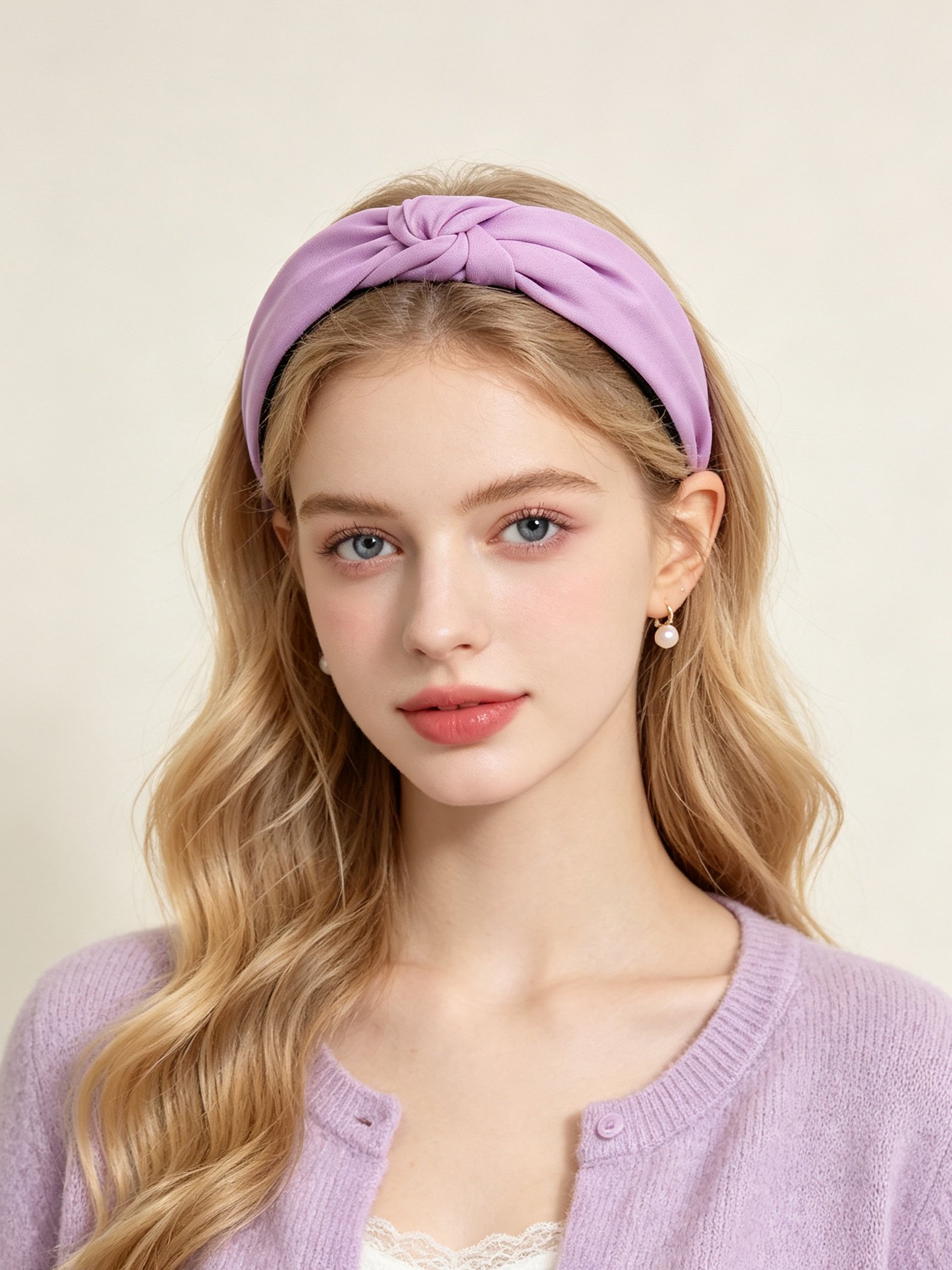 Lilac Knotted Headband