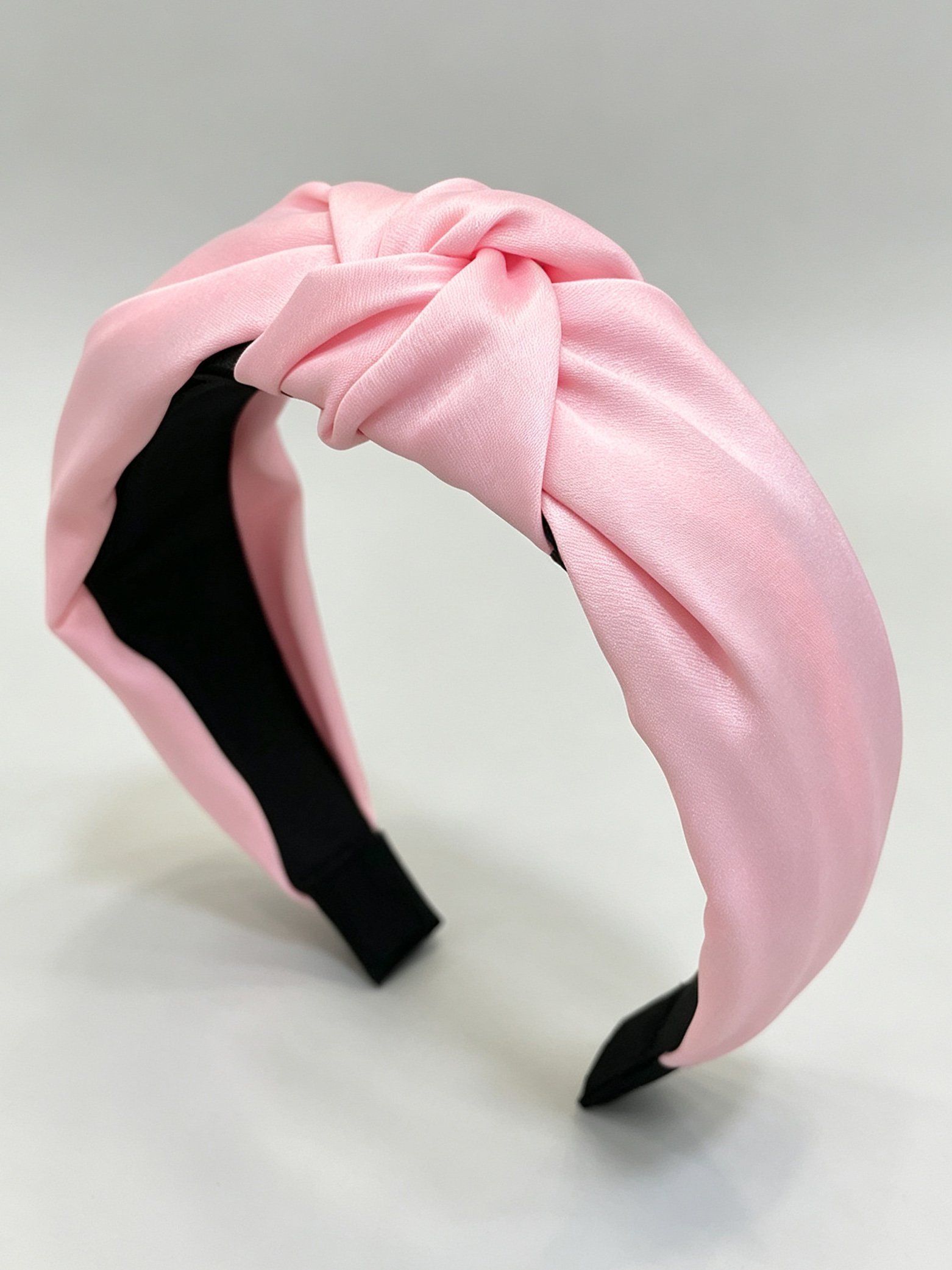 Korean Style Wide Solid Color Knotted Headband