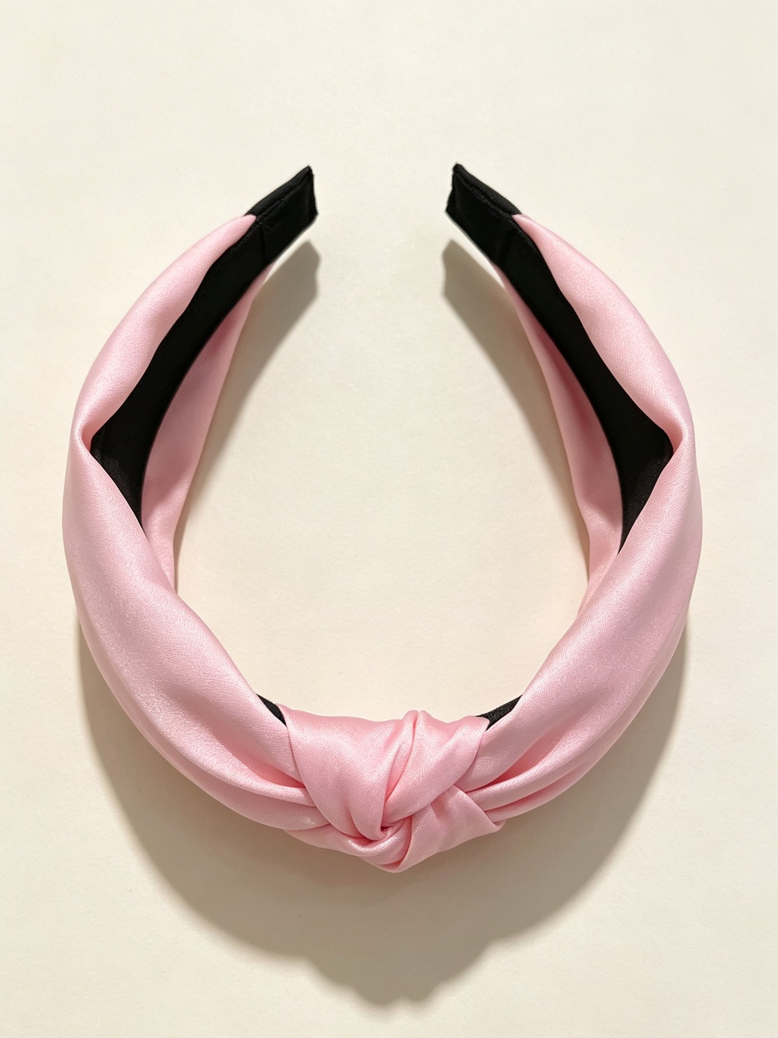 Korean Style Wide Solid Color Knotted Headband