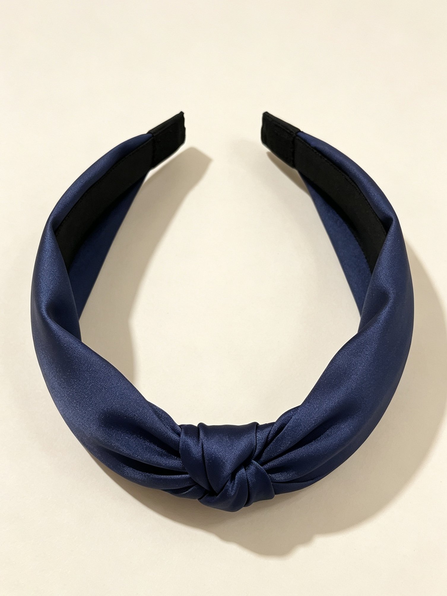 Korean Style Wide Solid Color Knotted Headband